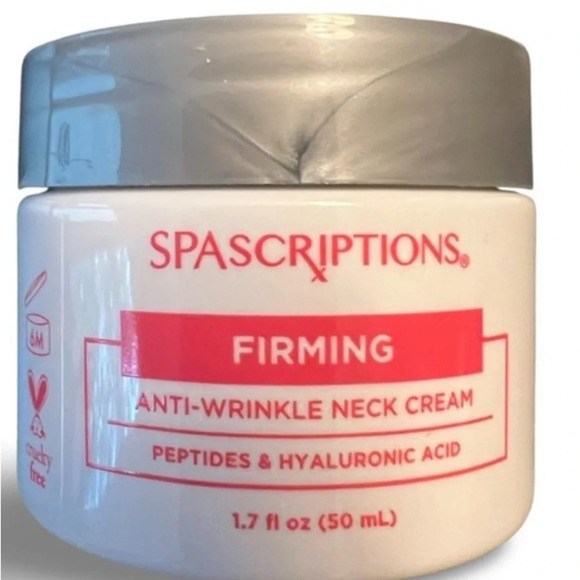 Spascriptions Firming Anti-Wrinkle Neck Cream Peptides & Hyaluronic Acid1.7fl oz - Picture 3 of 4
